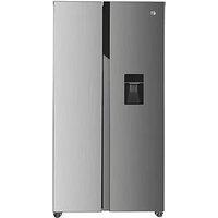 Hoover Hhsbso-6174Xwdk-1 American Style Fridge Freezer With Non Plumbed Water Dispenser - Inox