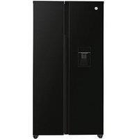 Hoover Hhsbso-6174Bwdk-1 American Style Fridge Freezer With Non Plumbed Water Dispenser - Black