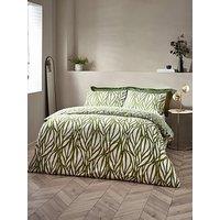 Hoem Frond Olive Leaf Print Duvet Cover Set