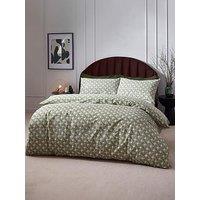 Hoem Alexa Olive Green Duvet Cover Set