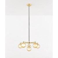 Very Home Double Glass 6-Light Chandelier Ceiling Light