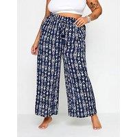 Yours Curve Tassel Shorts - Blue