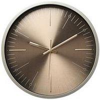 Interval Bronze Metal Wall Clock - 35Cm