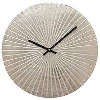 Interval Silver Metal Wall Clock