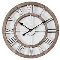 Hometime Shabby Chic Wall Clock With Cut-Out Dial