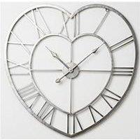Hometime Metal Heart-Shaped Wall Clock