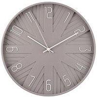 Hometime Dove Grey Wall Clock - 30Cm