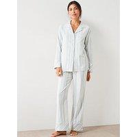 V By Very Woven Stripe Revere Pj Set