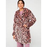 V By Very Plush Hooded Dressing Gown