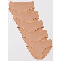 Everyday 5Pk Plain Cotton Hipster Briefs