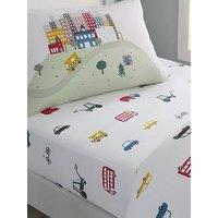 Little Bianca Transport 100% Cotton Fitted Sheet