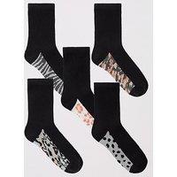 Everyday 5Pk Printed Ankle Socks - Multi