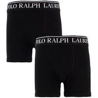 Polo Ralph Lauren Boys 2 Pack Cotton Stretch Logo Boxers - Black