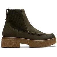 Clarks Linoso Top Ankle Boot - Dark Green