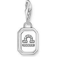 Thomas Sabo Libra Zodiac Charm: Retro-Inspired Octagon, 925 Silver