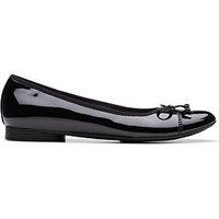 Clarks Loreleigh Rae Ballerina Shoe - Black Pat
