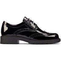 Clarks Orinoco2 Limit Wide Fit Brogue - Black Patent