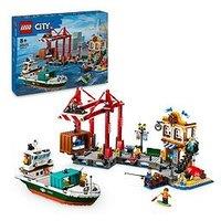 Lego City Seaside Harbour With Cargo Ship Toy 60422