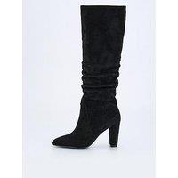V By Very Slouch Knee Boot - Black