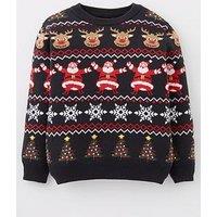 Mini V By Very Mini V By Veryboys Fairisle Christmas Jumper - Multi