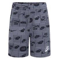 Nike Kids Boys Club All Over Print Shorts - Grey