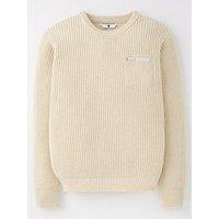 V By Very Boys Stone Rib Pocket Knit Jumper