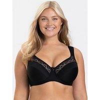 Miss Mary Of Sweden Breeze Underwired Bra In Tencelt Lyocell Mix - Black