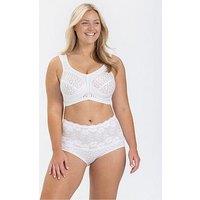 Miss Mary Of Sweden Lovely Jacquard Non Wired Bra - White