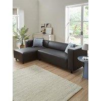 Very Home Clarke Left Hand Corner Faux Leather Chaise Sofa