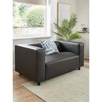 Very Home Clarke 2 Seater Faux Leather Sofa