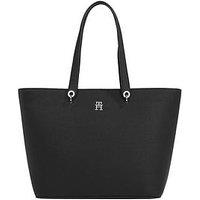 Tommy Hilfiger Emblem Tote Bag - Black