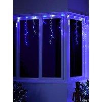 Festive 960 Blue/White Led Snowing Icicle Outdoor Christmas Lights