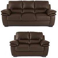 Verona 3 + 2 Seater Leather Sofa