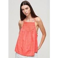 Superdry Lace Cami Beach Top - Pink