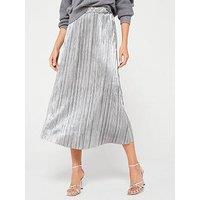 V By Very Pleated Full Midaxi Skirt