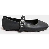 Yours Extra Wide Fit Rivet Mary Jane Black