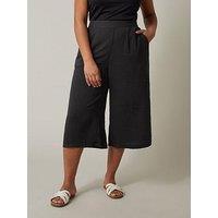 Evans Air Flow Culotte Trouser Black