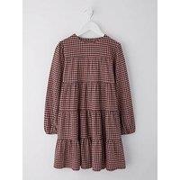 V By Very Girls Tiered Check Dress