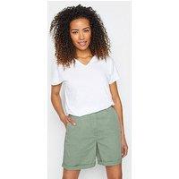 M&Co Sage Belt Loop Pocket Chino Shorts