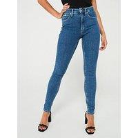 Calvin Klein Jeans High Rise Skinny Jeans - Blue