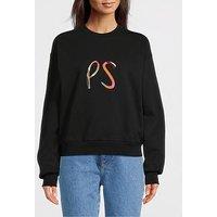 Ps Paul Smith Swirl Logo Sweatshirt - Black