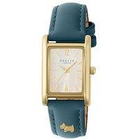 Radley Gold Plated Blue Leather Strap Watch
