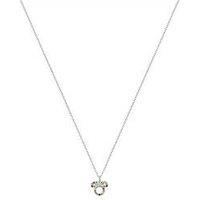 Disney Sterling Silver Multicoloured Cz Minnie Mouse Necklace