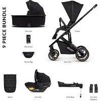 Venicci Empire 3In1 Plus Base Travel System Pushchair Bundle - Ultra Black