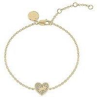 Radley 18Ct Gold Plated Pav&Eacute; Stone Heart Bracelet