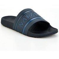 Napapijri Mens Stream Sliders - Navy