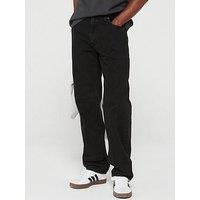 Levi'S 555 Relaxed Straight Fit Jeans - Welcome To The Rodeo - Black