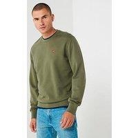Levi'S Original Housemark Crew Neck Sweat Top - Khaki