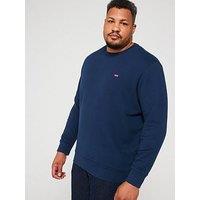 Levi'S Big & Tall Original Housemark Crew Neck Sweat Top - Navy