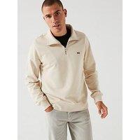 Levi'S Original Housemark 1/4 Zip Sweat Top - Beige